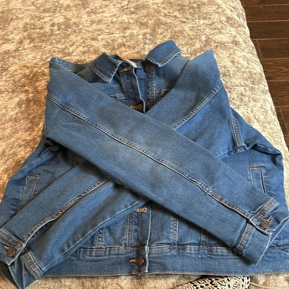 Social Standards by Sanctuary Stretch Denim Jacket Sz XL Shade- Winnie​​​ - Picture 5 of 9